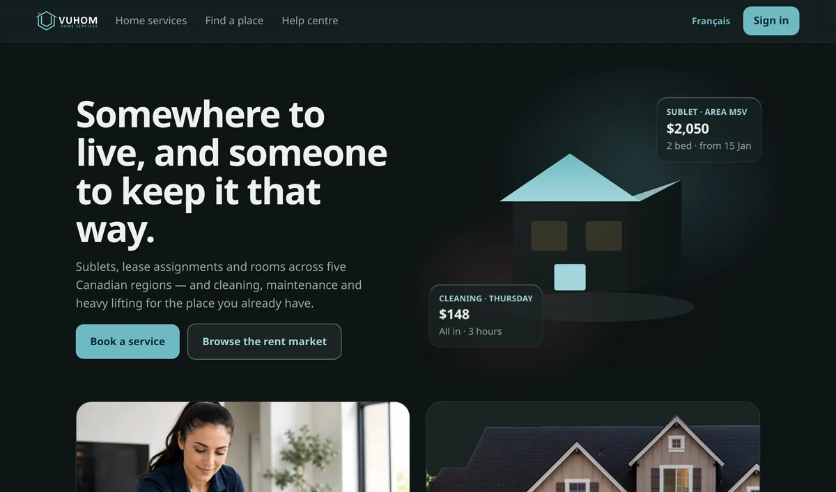 The Vuhom home page